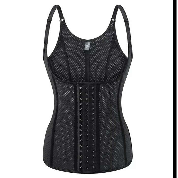 9 steel bone Breathable Latex Corset Vest Waist Trainer