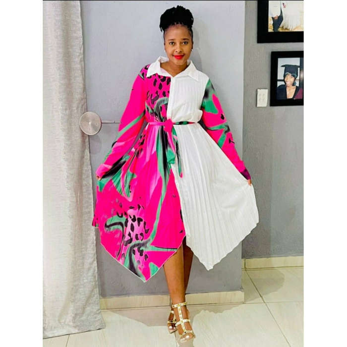 Floral Print Vintage Fashion Dress