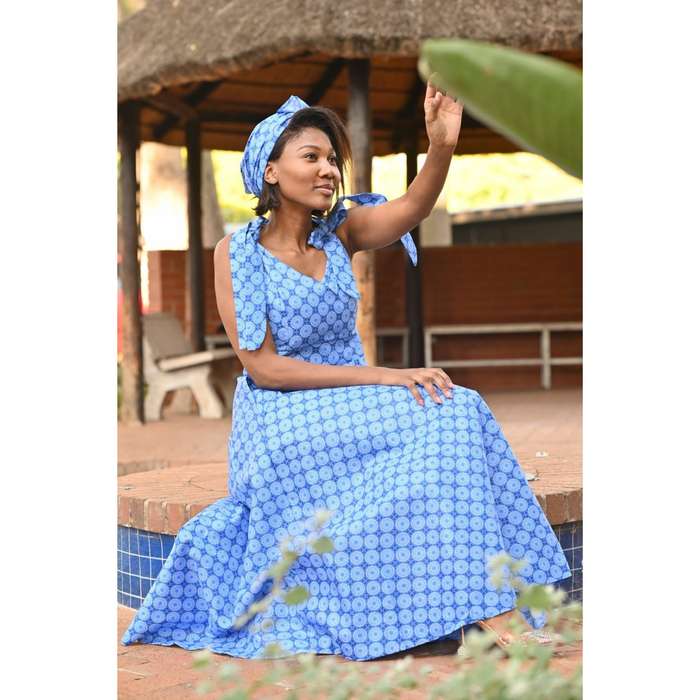 Sleeveless Ankara Dress