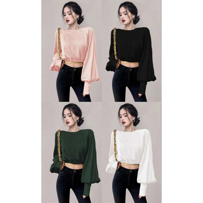 Round Neck Long Sleeve Top