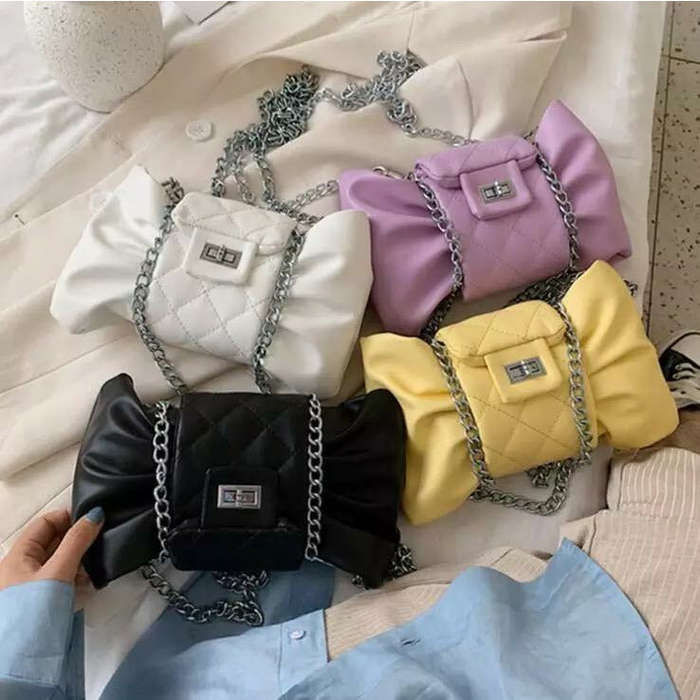Crossbody Chain Bow Messenger Small Bag