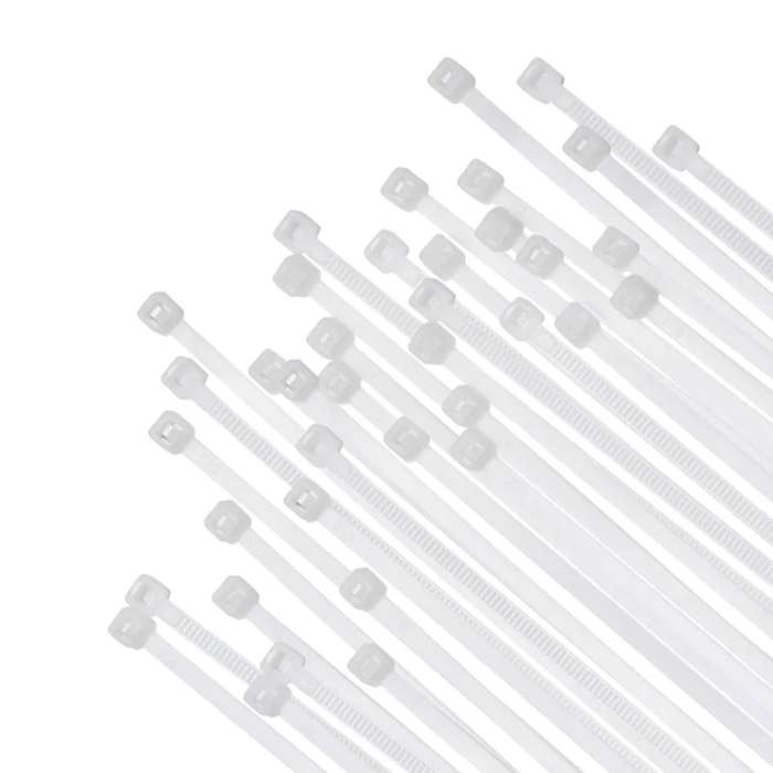 DEKTON 60PC 4.8mm x 200mm White Cable Ties