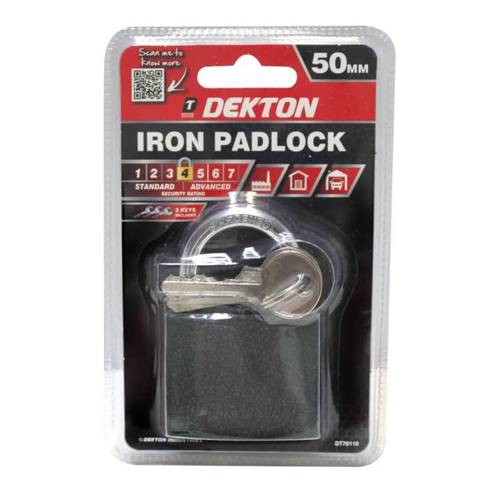DEKTON 50mm Iron Padlock