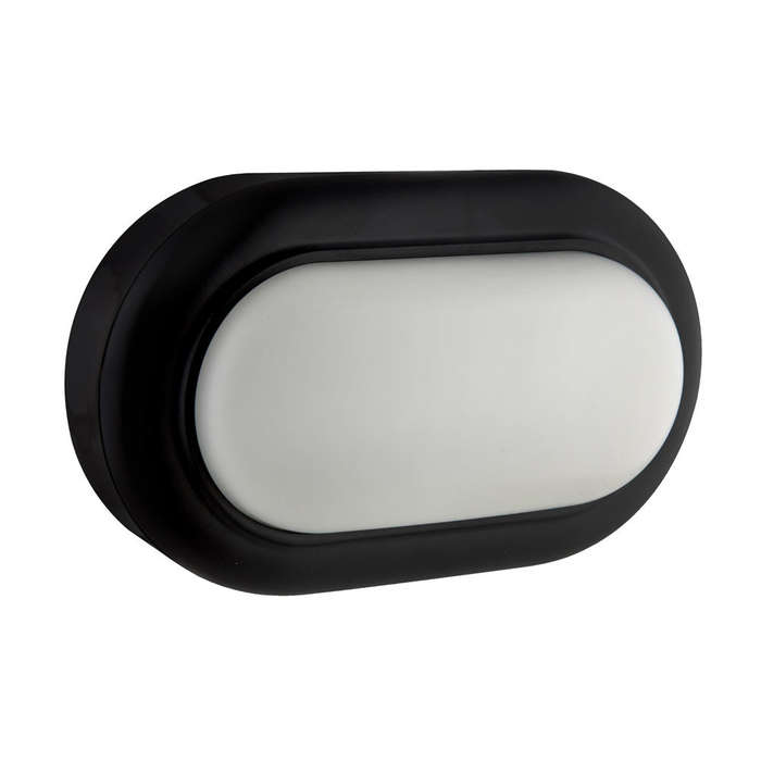 Eurolux Oval Bulkhead Black 220 -240V 60Hz 8W