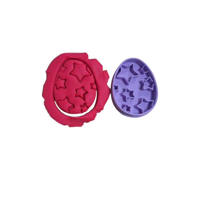 Hubbe Cookie Cutter - Easter Egg with Stars