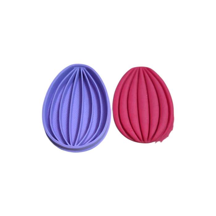 Hubbe Cookie Cutter - Easter Egg with Vertical Lines