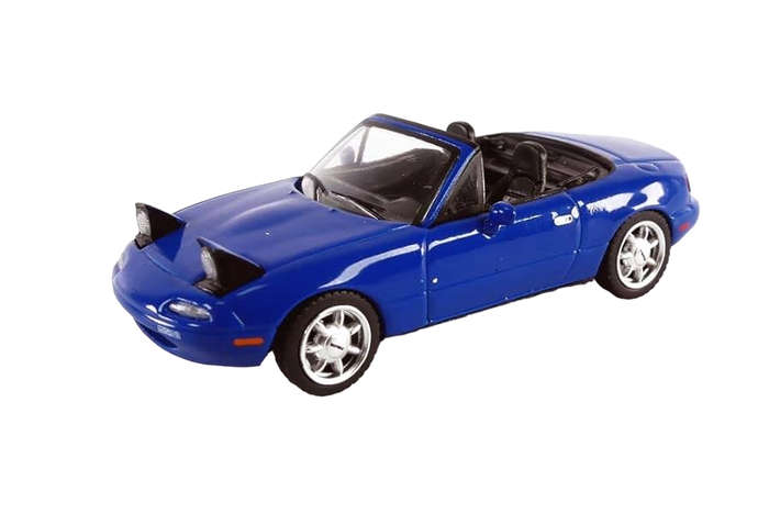 Eunos Roadster Mariner Blue Headlight Up 1:64 Model