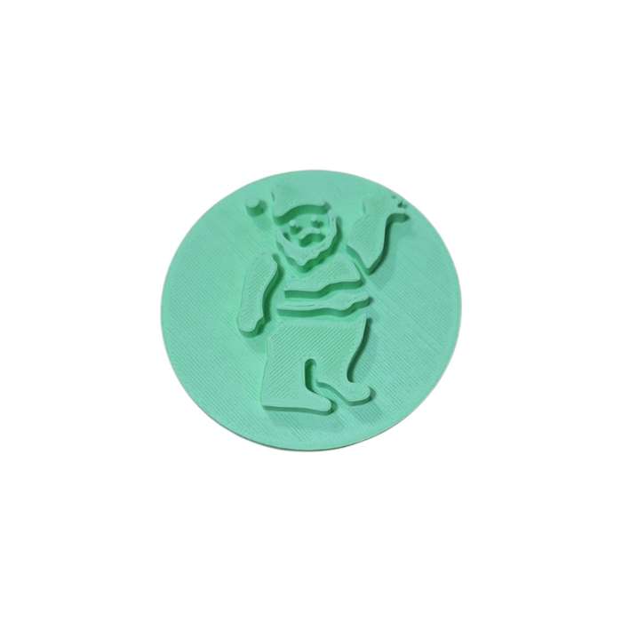 Hubbe Cookie Cutter - Waving Santa Clause Embosser