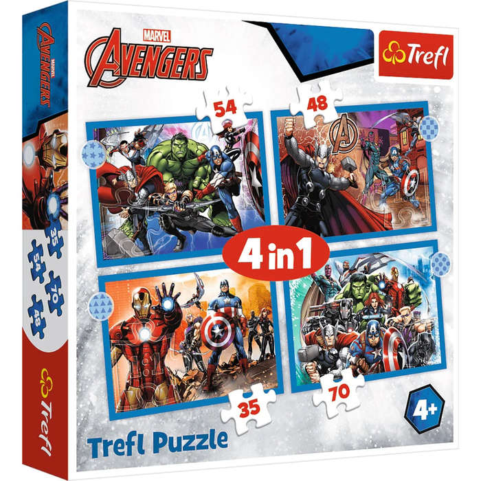 Trefl 4 In 1 Brave Avengers Puzzle
