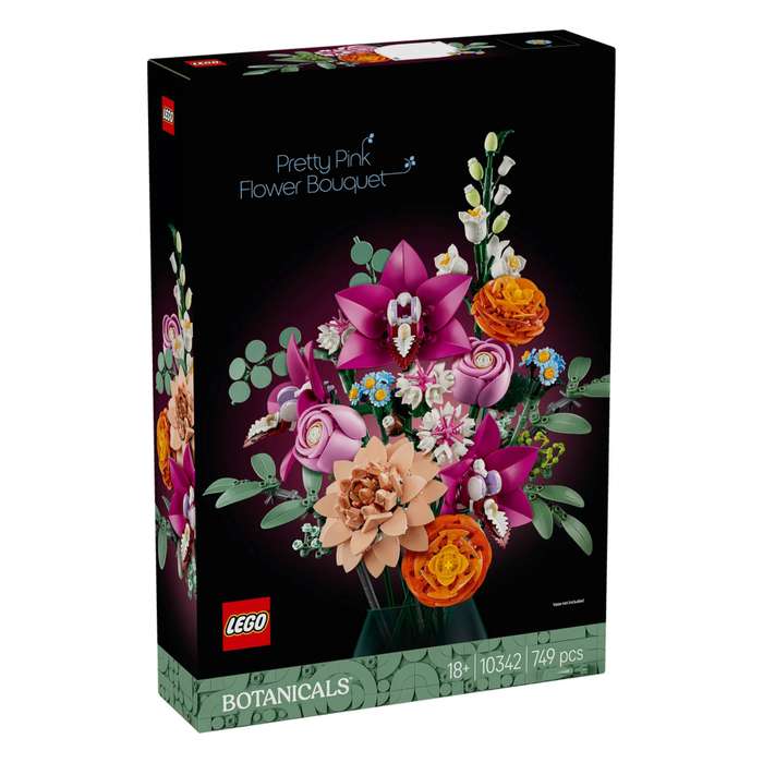 LEGO 10342 Botanicals Pretty Pink Flower Bouquet