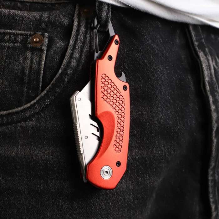 DEKTON Pro Fold Back Knife with Carabiner