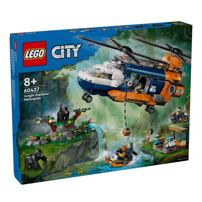 LEGO 60437 City Jungle Explorer Helicopter at Base Camp