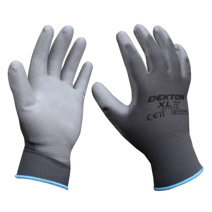 DEKTON Size 10/XL Snug Fit PU Coated Working Gloves