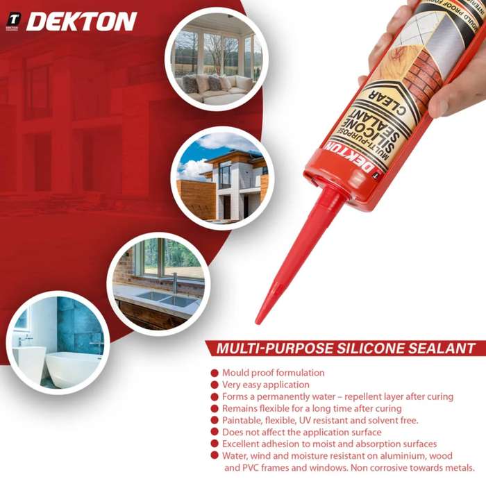 DEKTON Multi-Purpose Silicone Sealant Clear