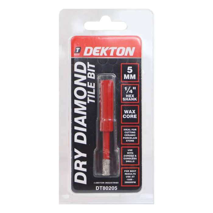 DEKTON Brazed Diamond Hole Drill 5.0mm