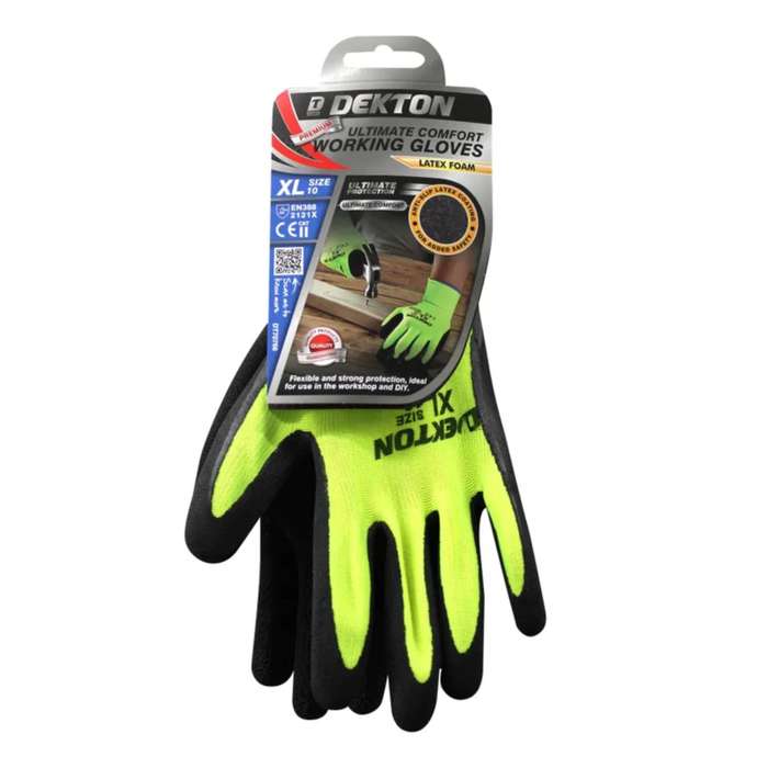 DEKTON Size 10/XL Premium Ultimate  Latex Foam Working Gloves