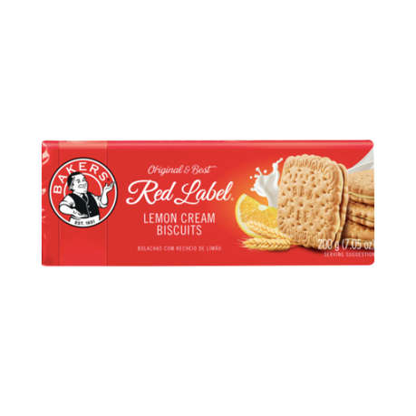 Bakers- Red Label Lemon Creams 200g