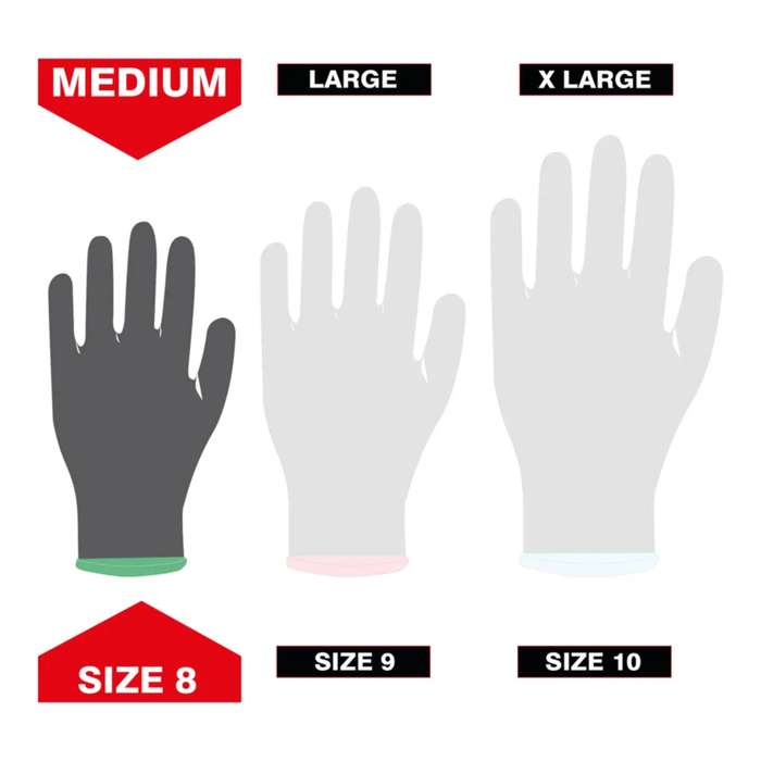 DEKTON Size 8/M Premium Ultimate  Latex Foam Working Gloves