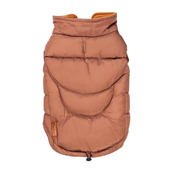 All Pet Solutions Luxury Large Dog Puffer Jacket Brown