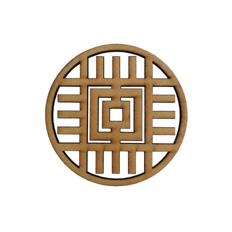 Wooden Grid Pattern Coasters