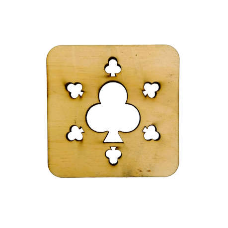Wooden Square Clubs Coasters