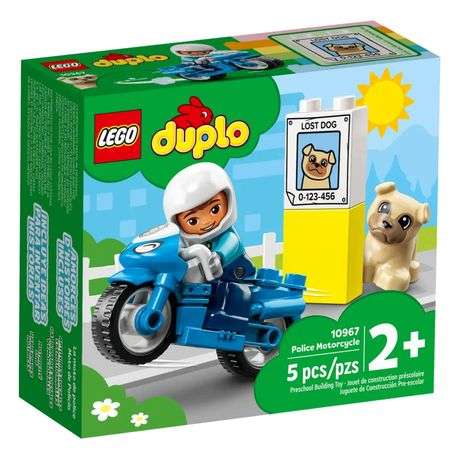 LEGO 10967 DUPLO Police Motorcycle Toddler Building Toy