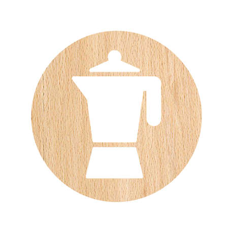 Wooden Coffee Pot Coasters
