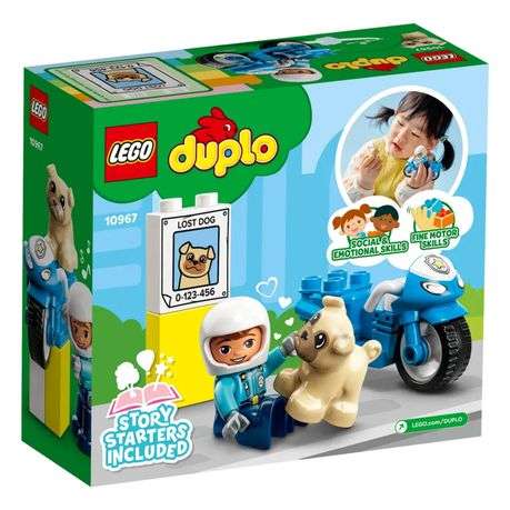 LEGO 10967 DUPLO Police Motorcycle Toddler Building Toy