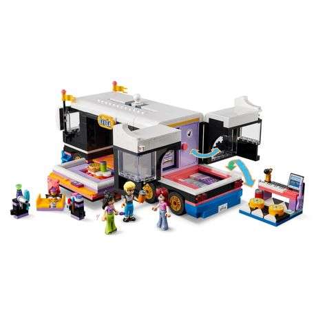 LEGO 42619 Friends Pop Star Music Tour Bus Building Toy DAMAGED BOX