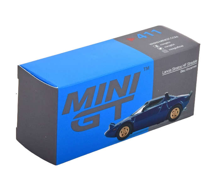 Mini GT Lancia Stratos HF Stradale Bleu Vincenes 1:64 Model