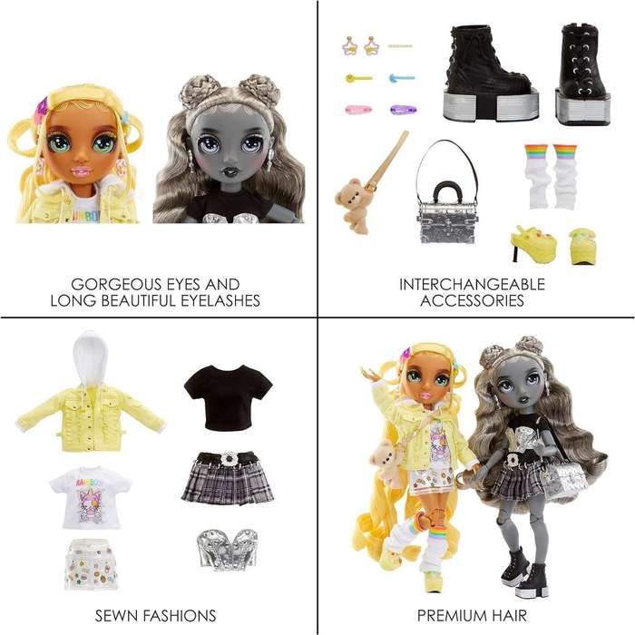 Rainbow High Shadow High Sisters Sunny and Luna Fashion Dolls