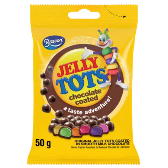 Jelly Tots Chocolate Coated 50g