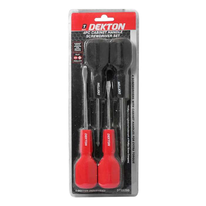 DEKTON 4PC Cabinet Handle Screwdriver Set