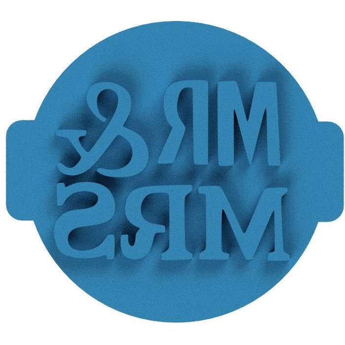 Hubbe Bold Mr & Mrs Cookie Embosser