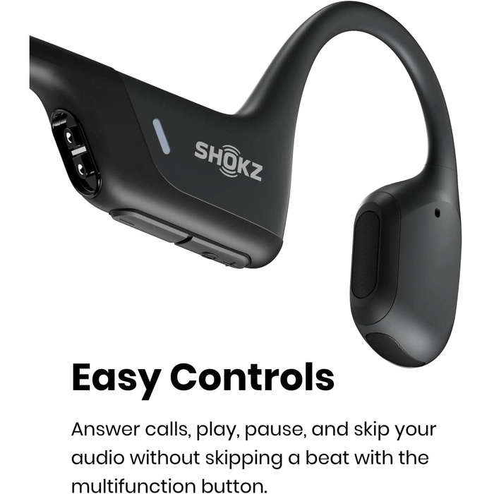Shokz Wireless bone Conduction Headphones Open Run Black