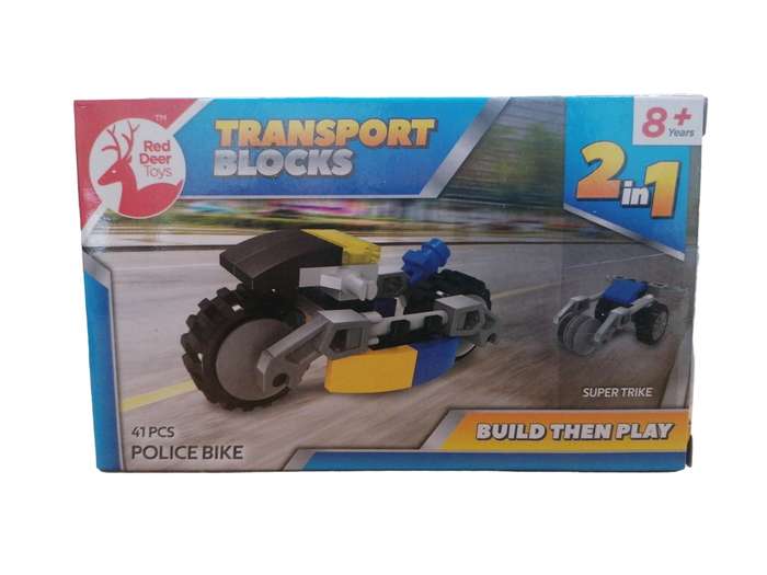 Red Deer 2-In-1 Transport Building Blocks