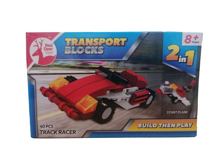 Red Deer 2-In-1 Transport Building Blocks