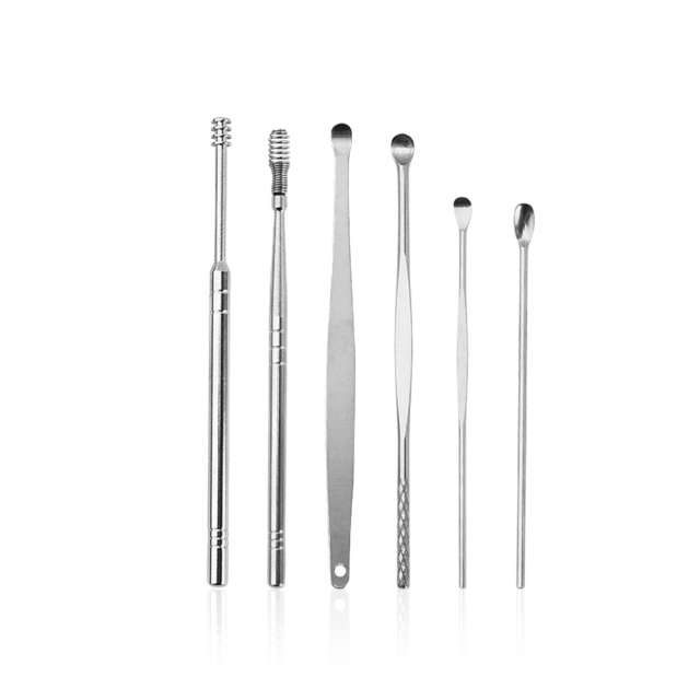 7 Pieces Ear Cleaner Wax Remover Set on Keyring