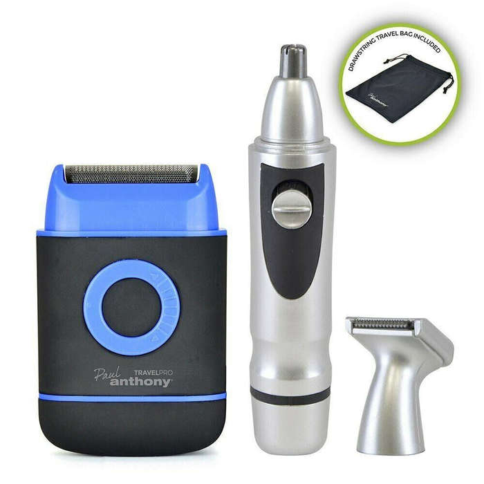 Paul Anthony 'Travel Pro' Mens Travel Shaver & Groomer Kit
