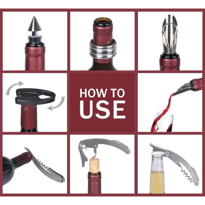 Deluxe Wine Accessories & Tool Set