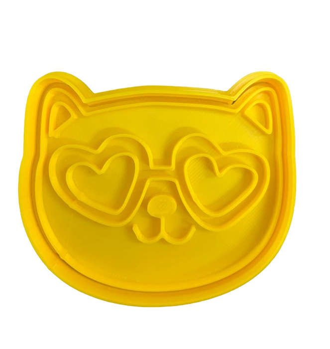 Hubbe Cookie Cutter - Valentine's Cat with Heart Eyes