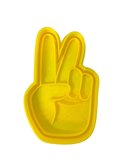 Hubbe Cookie Cutter - Sign Language Peace