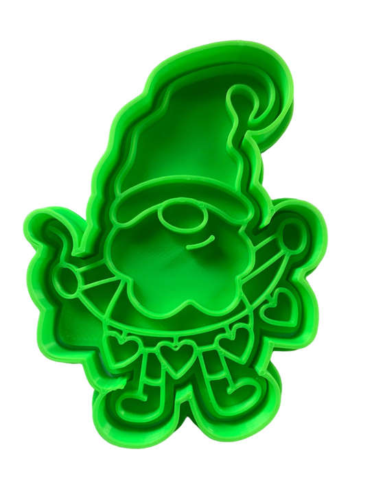 Hubbe - Cookie Cutter - Valentine's Gnome with Heart Banner