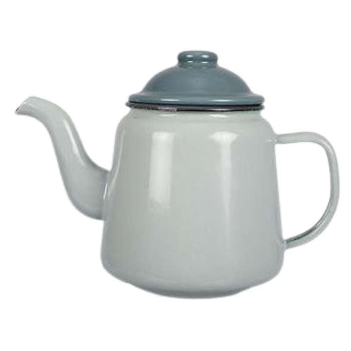 Enamel Tea Pot with Goose Neck Sprout 15cm