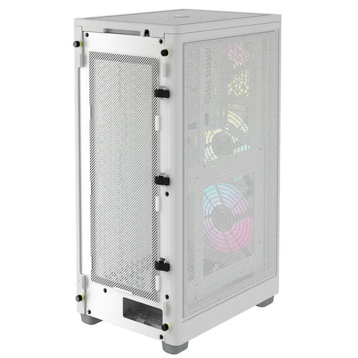 2000D ICUE Airflow Tempered Glass Mid-Tower; White; AF Slim fans/SF PSU only