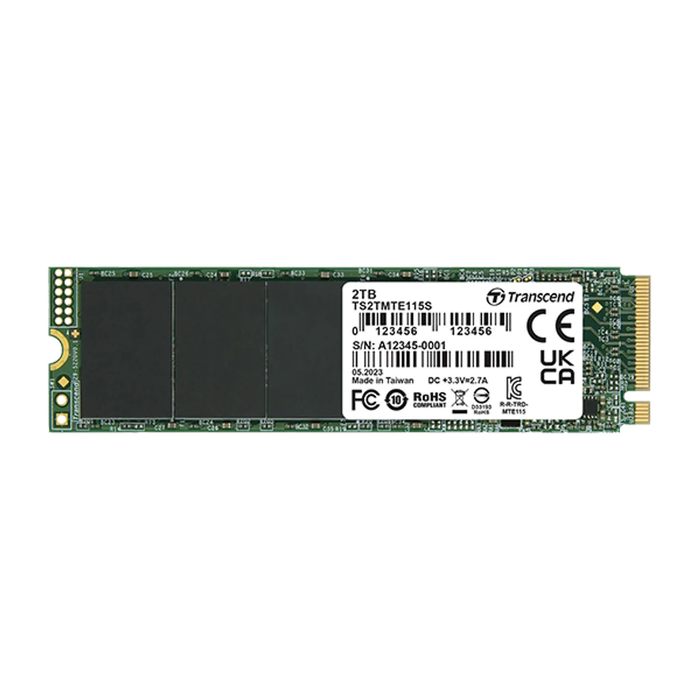 TRANSCEND 1TB MTE115S PCI-E M.2 2280 SSD NVMe 1.3 PCIE 3x 4 - 3D TLC
