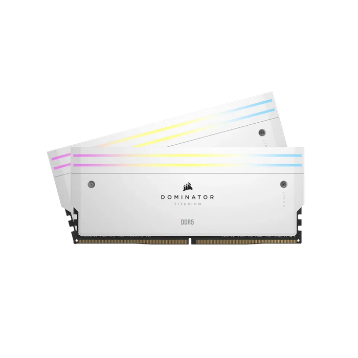 CORSAIR DOMINATOR TITANIUM 32GB (2 x 16GB) DDR5 7200 CL34-44-44-96 1.45V Intel XMP - WHITE