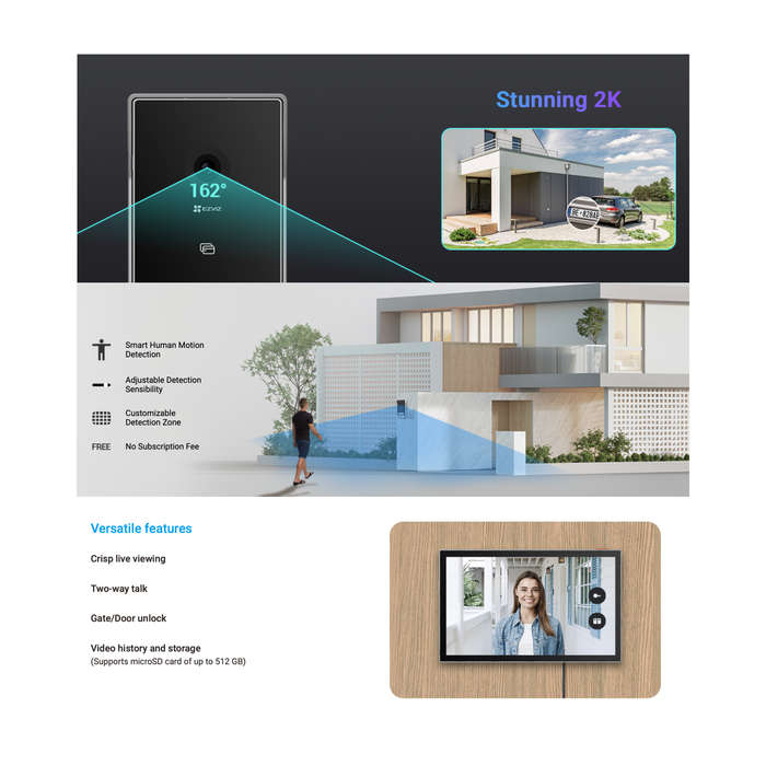 EZVIZ TP7 2K Smart Home Video Doorphone