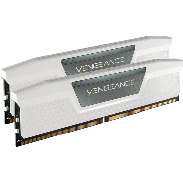 Corsair VENGEANCE® 32GB (2 x 16GB) DDR5 DRAM 5200MHz C40 Memory Kit; 40-40-40-77; 1.25V; White