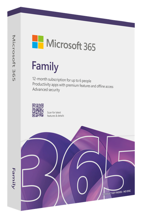 Microsoft M365 Family English Subscri 1Yr Africa only Medialess